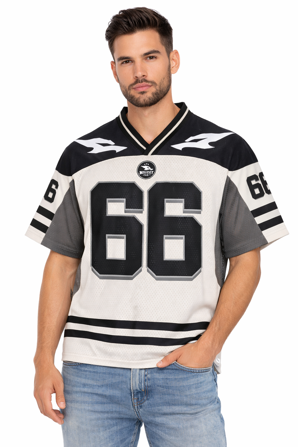 L4zy Jersey Schwarz 66 model view detail